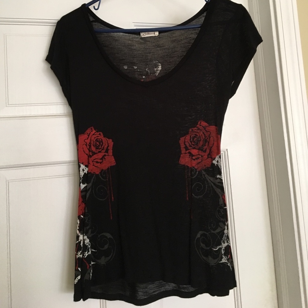 Ladies top. Black Las Vegas. Size medium