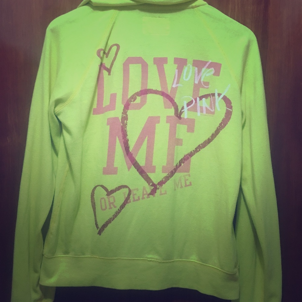 Pink by VS zip up hoodie