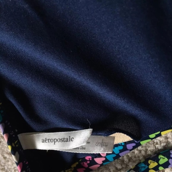 Navy blue bikini with heart details sz small! - Picture 4 of 4