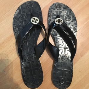 Black Tory burch thora sandals