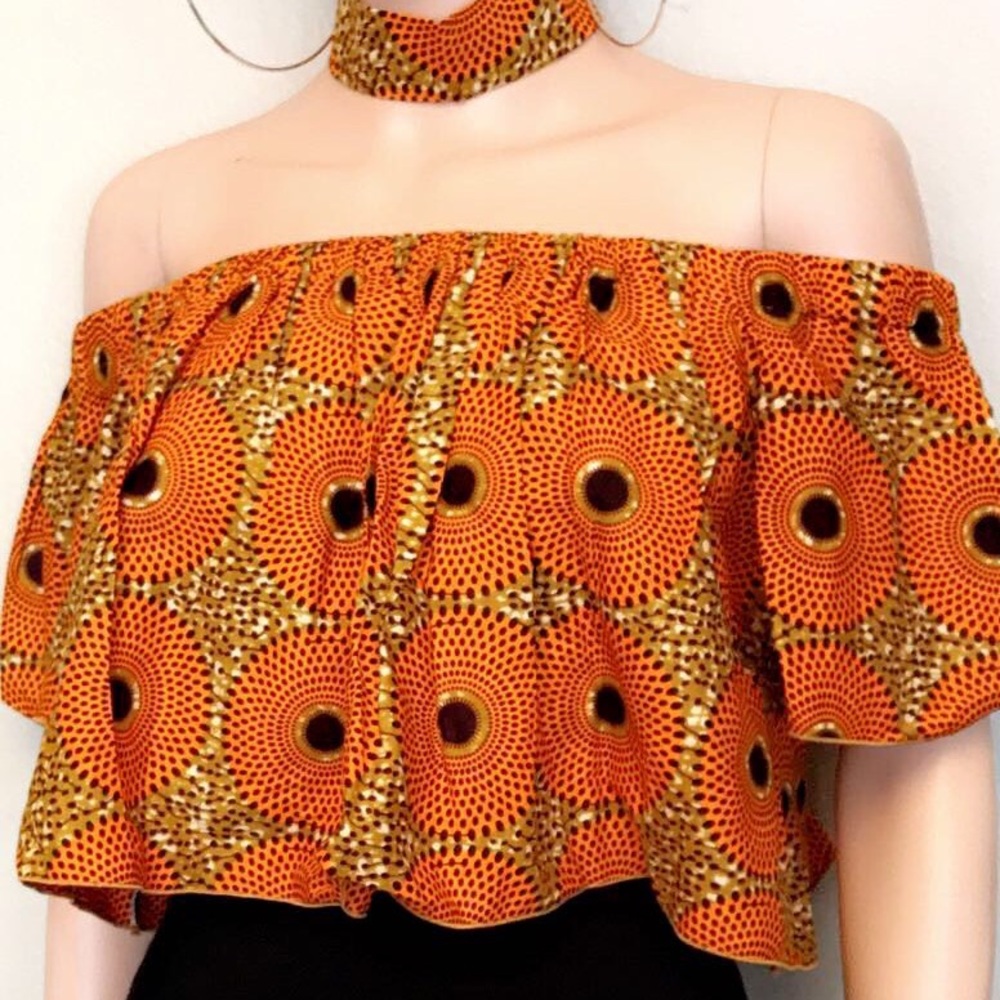 🎉🎊 African Print Crop Tops 🎊🎉