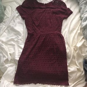 Worn once free people maroon dress