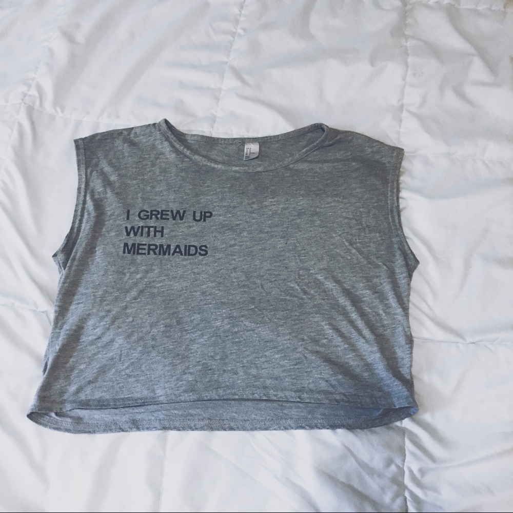 💦I grew up with mermaids crop top 🌊
