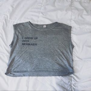 💦I grew up with mermaids crop top 🌊