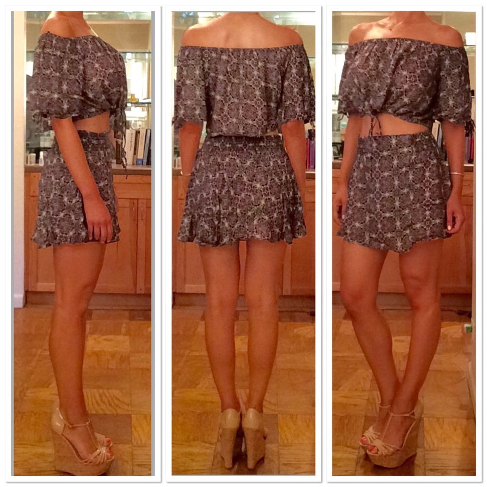 Free People Crop Top and Skirt Set - Picture 2 of 8