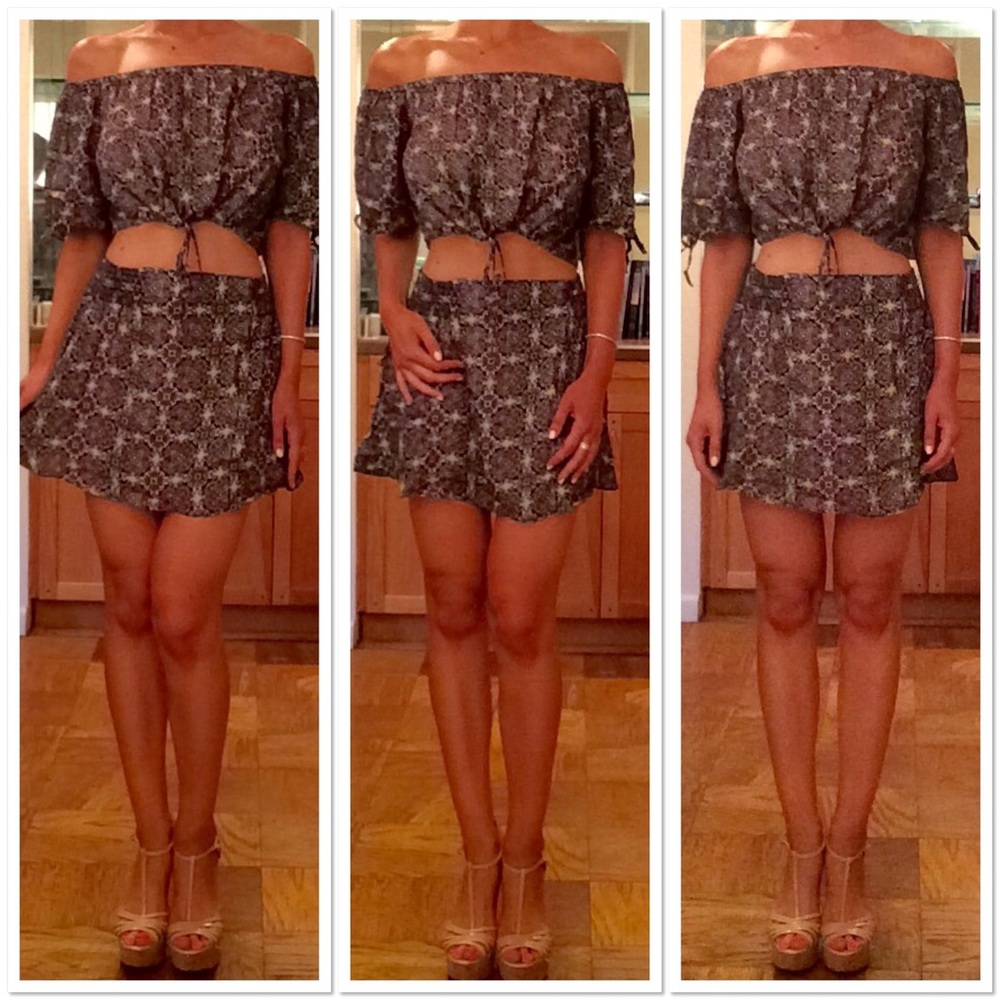 Free People Crop Top and Skirt Set - Picture 3 of 8