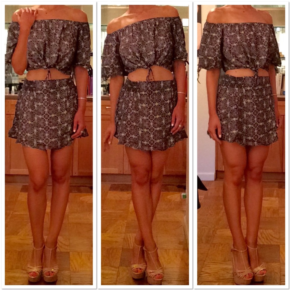 Free People Crop Top and Skirt Set - Picture 4 of 8