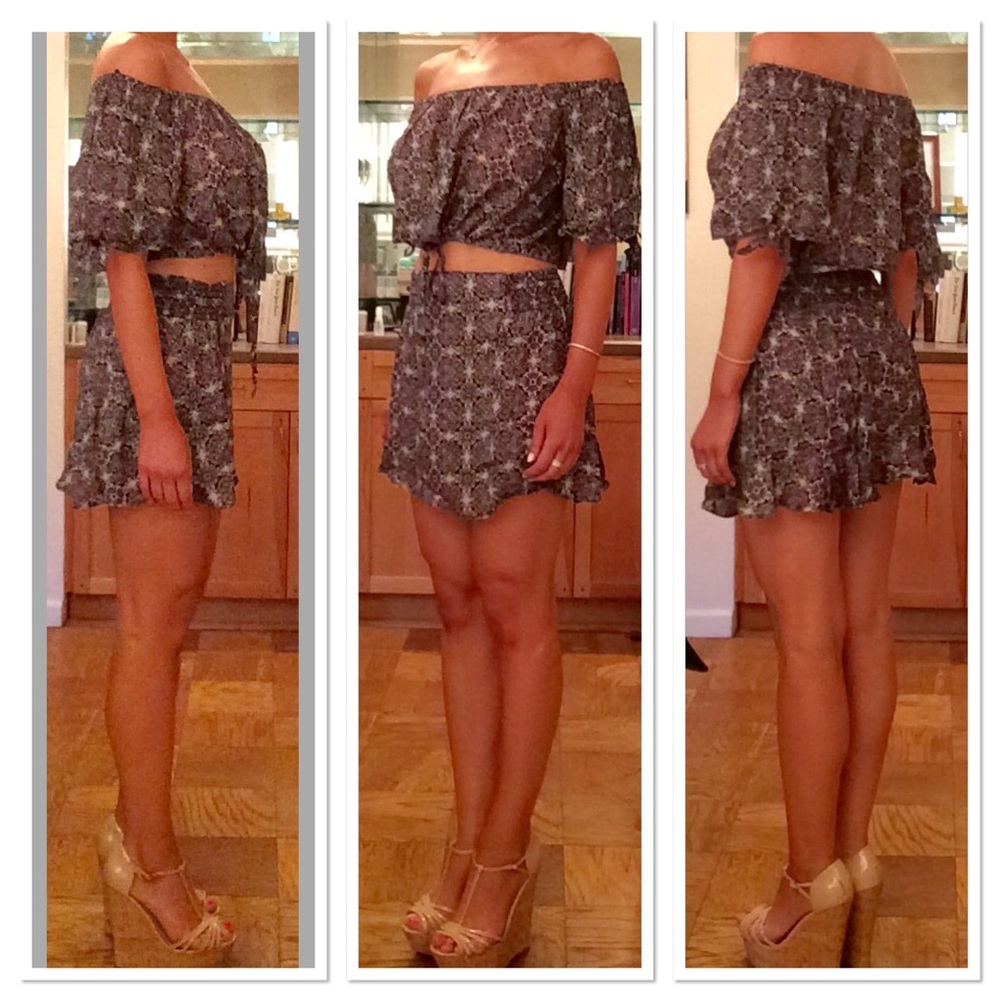 Free People Crop Top and Skirt Set - Picture 6 of 8