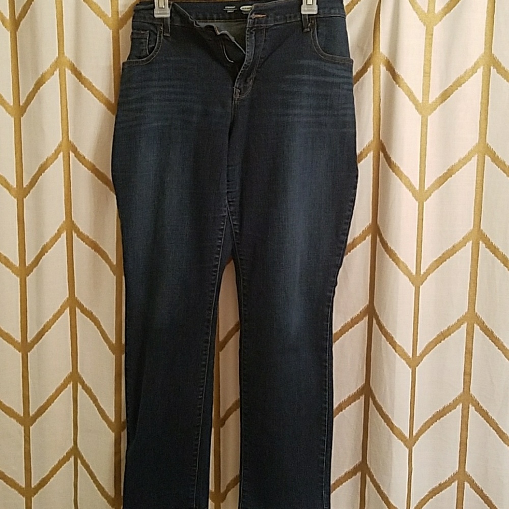 Old Navy 16 regular straight blue jeans classic