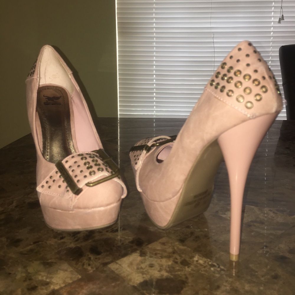 Leah blush high platform heel 6.5