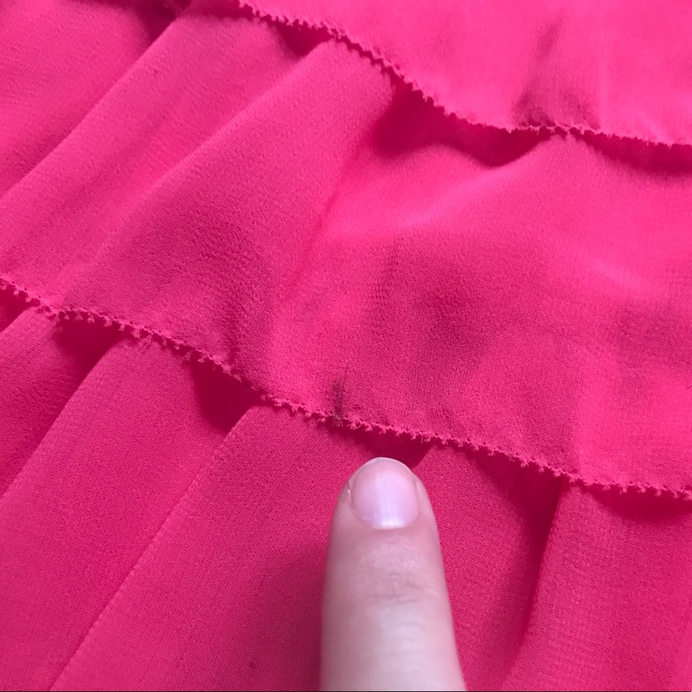 Beautiful Coral Ruffled Tan Top 👚 - Picture 8 of 8