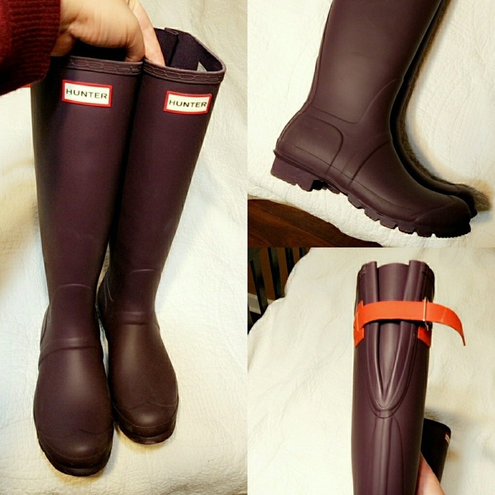 Brand new Hunter rain boots, size 9.