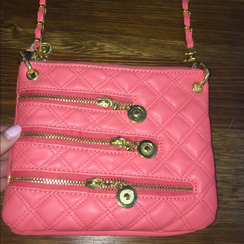brand new (without tags) pink crossbody