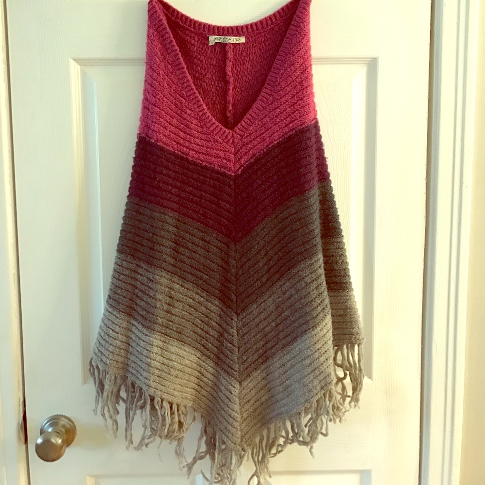Knitted cape