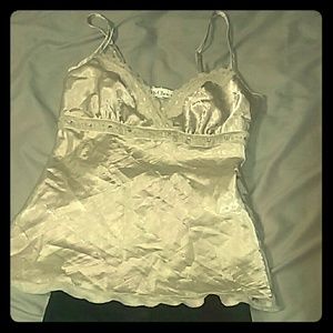 Crinkle style silky cami