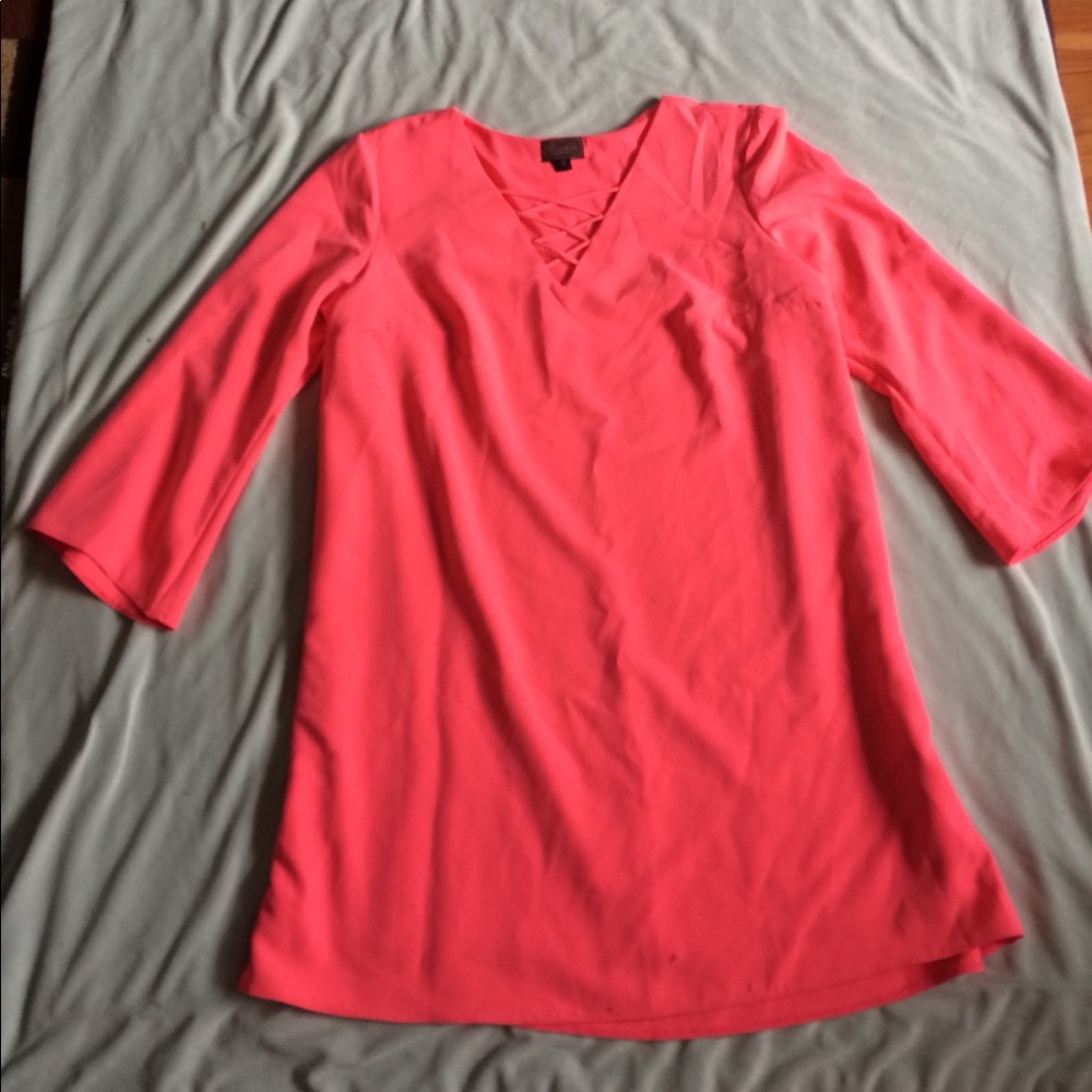 Hot pink retro dress