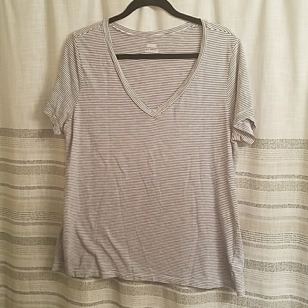 Old Navy XL relaxed mini navy stripe tee