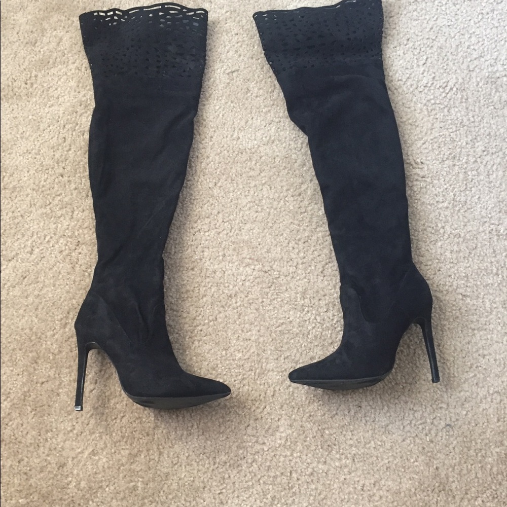 Black Thigh high boots