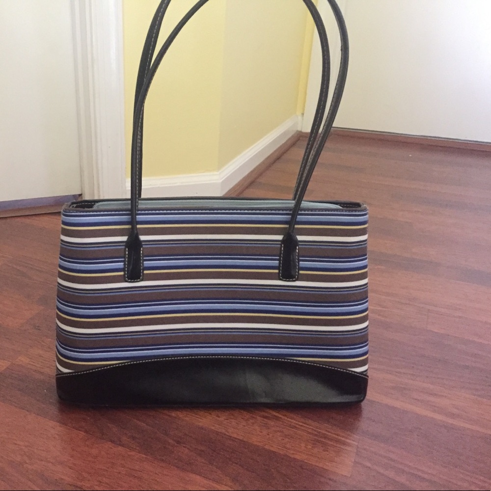 Striped tote bag