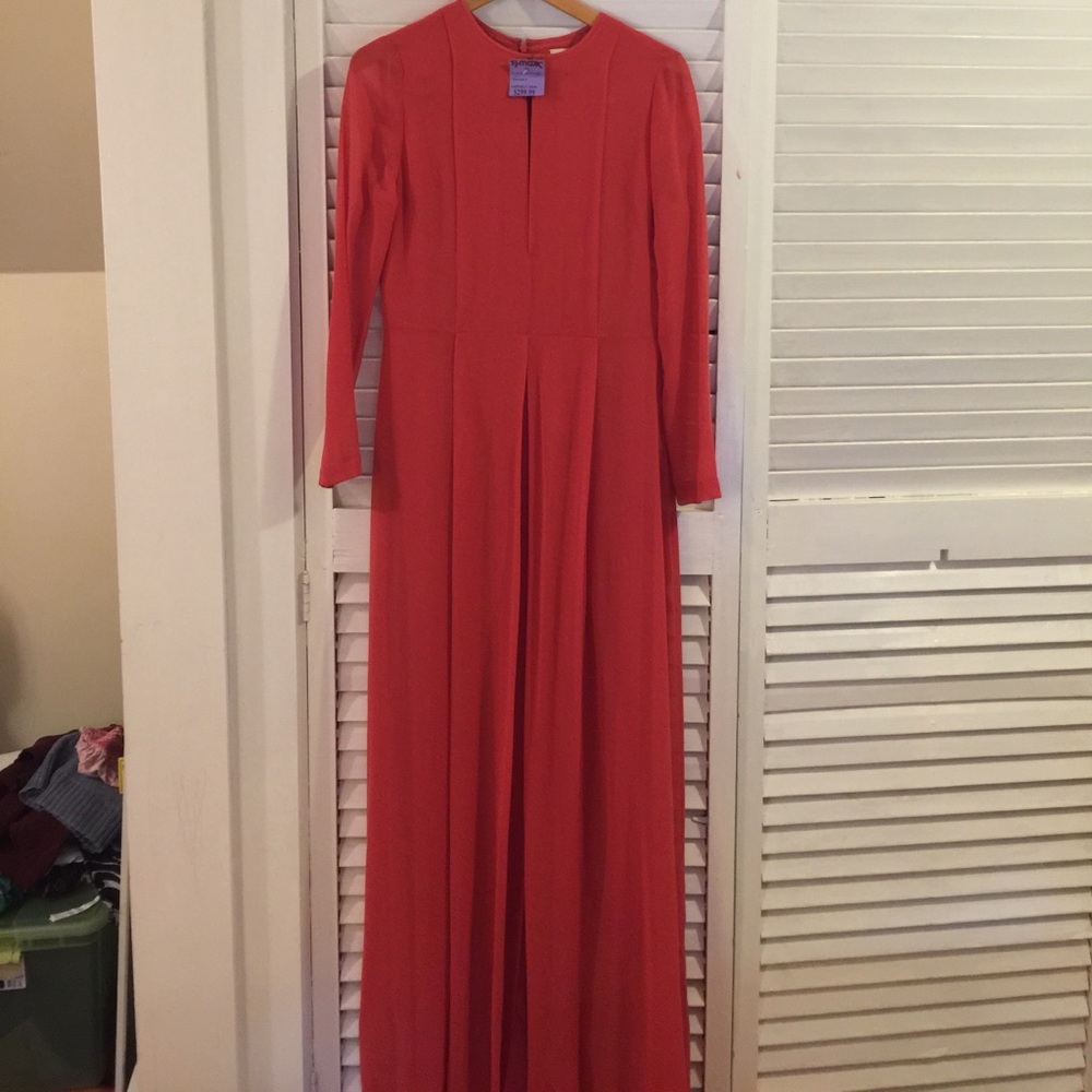Tory Burch new! Red silk floor length dress 2