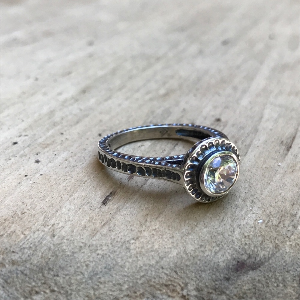 Silpada Celtic Design Cubic Zirconia Ring