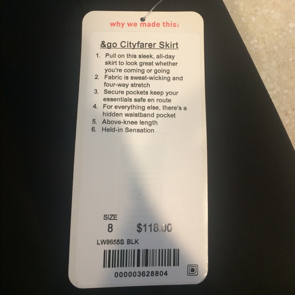 Lulu lemon cityfarer skirt