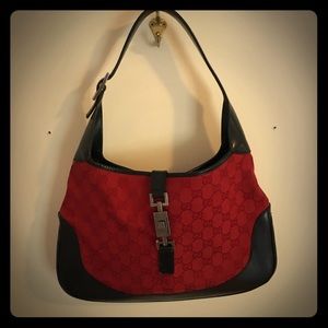 Vintage Gucci "Jackie O" monogram handbag