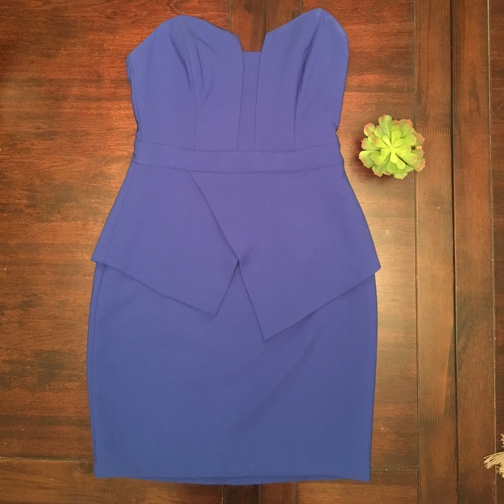 Adelina Rae strapless cocktail dress