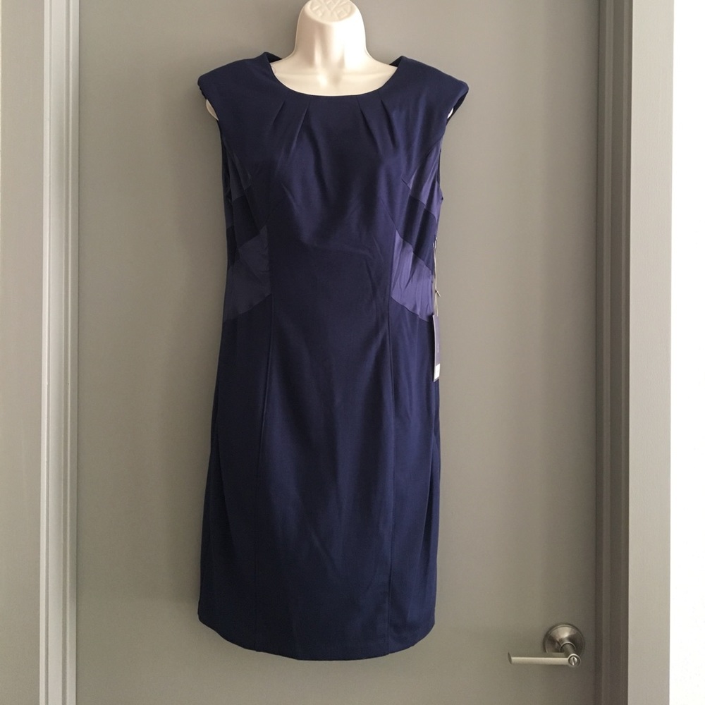 Elegant navy dress