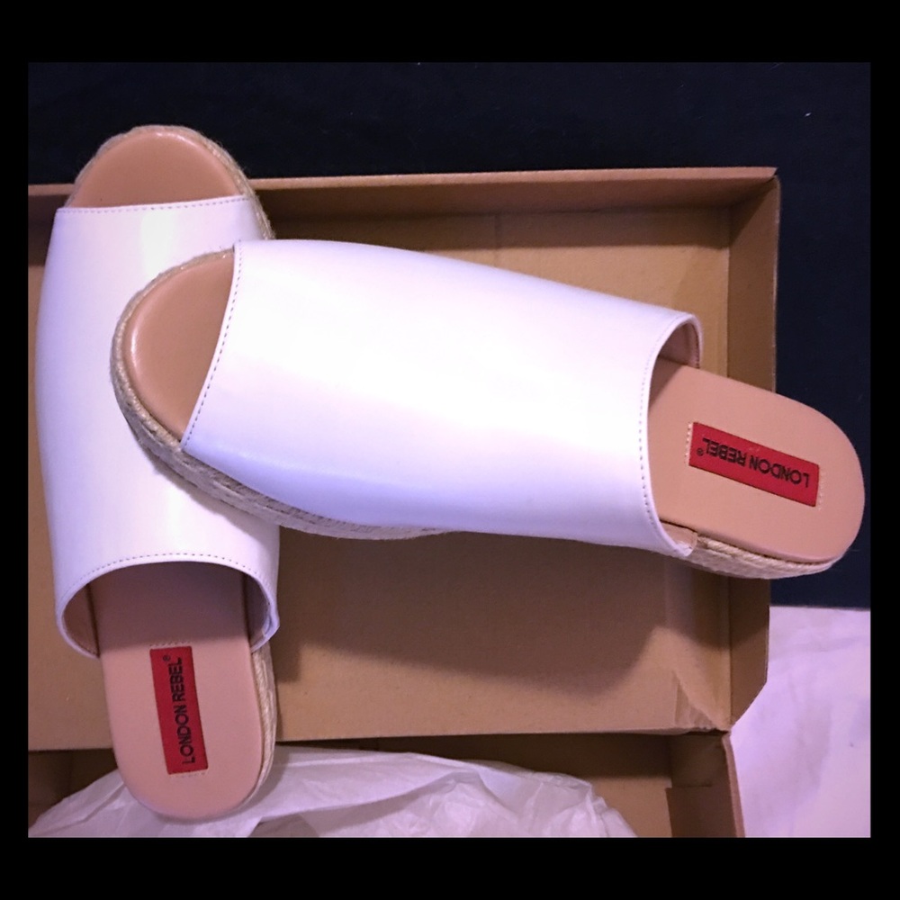 Londen Rebel slip on espadrille slip on sandals.