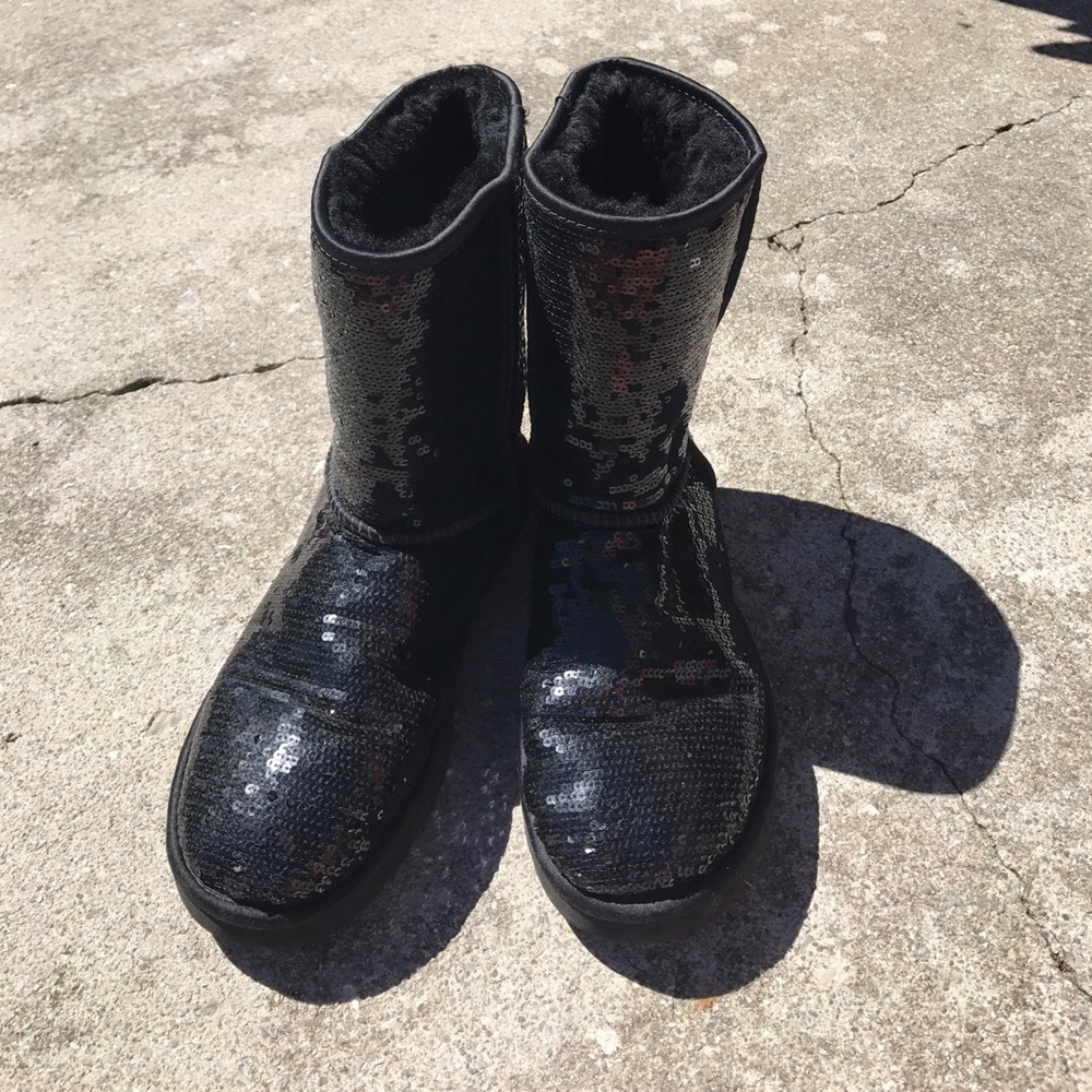 Black Sequin UGGS