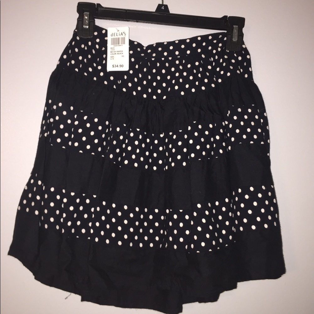 Delia's polka dot skirt