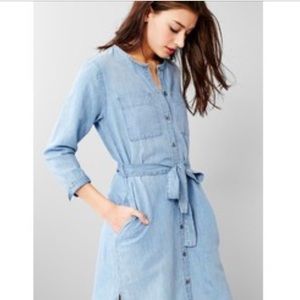 Gap belted denim shirt dress size Small