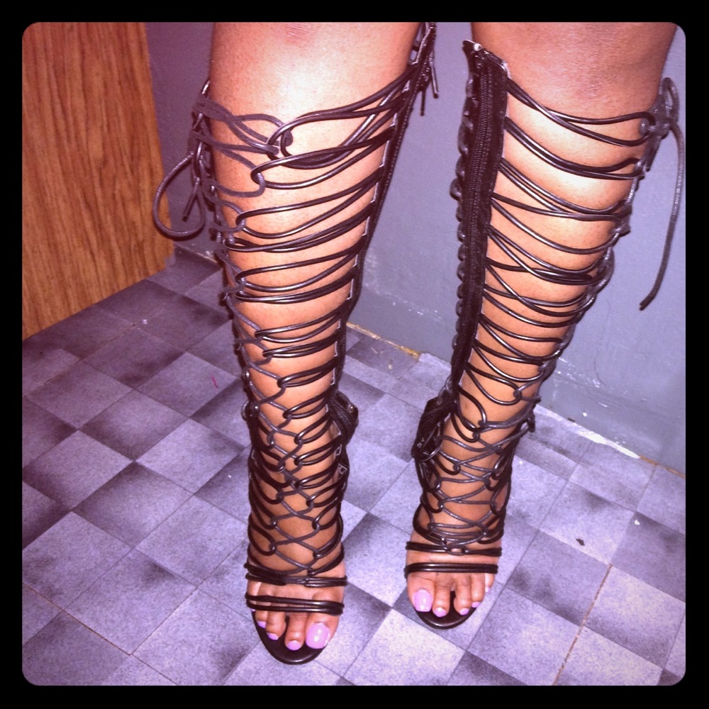 Fashion Nova Spaghetti Heels