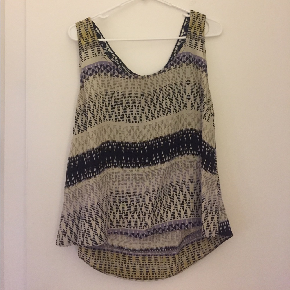 NWOT, Anthropologie mesh back tank top