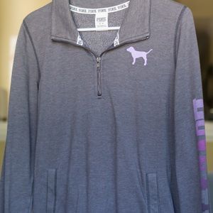 VS Pink quarter-zip jacket