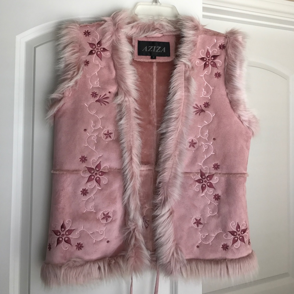 Pink Fluffy Vest