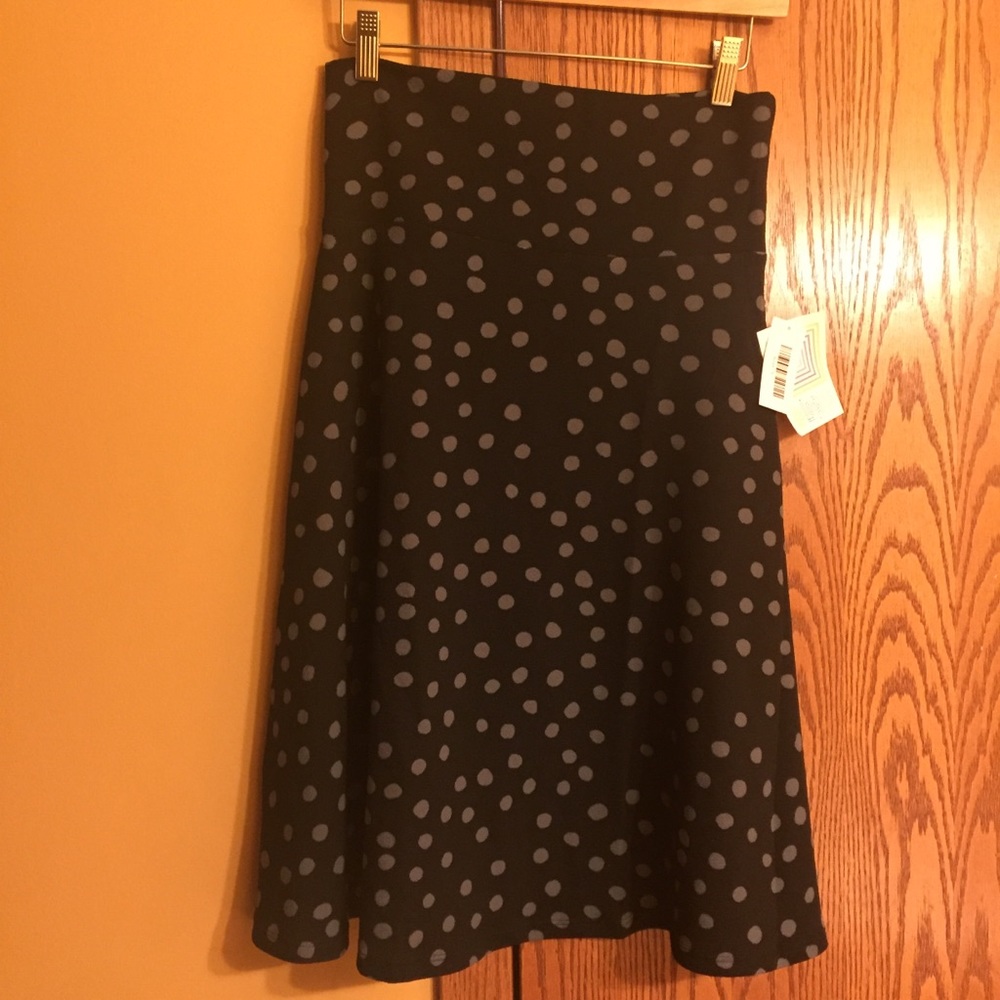 Lularoe S Azure - Black w/gray polka dots 🦄 BNWT
