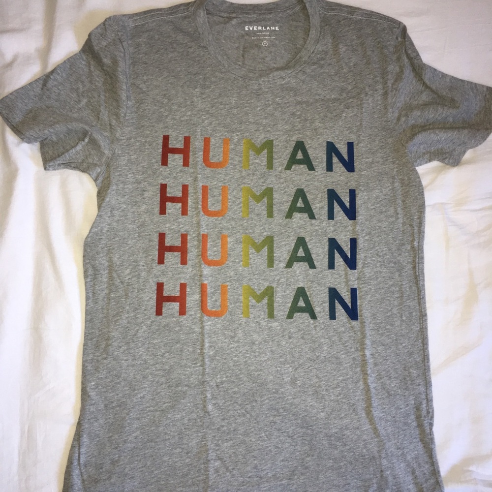 Everlane 100%human tee