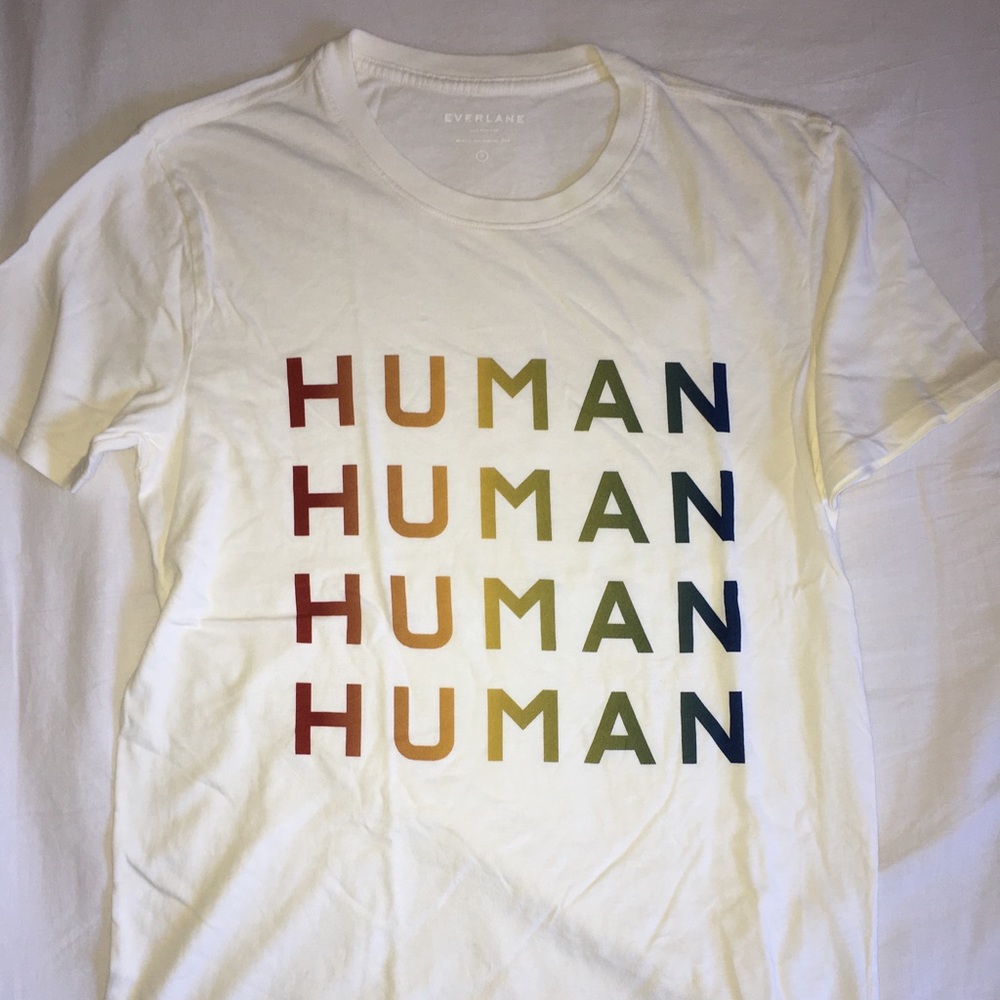 Everlane 100%human tee