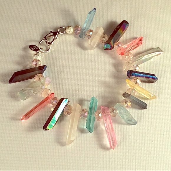 🔥SALE🔥◻️Natural Quartz Crystal Bracelet◻️ - Picture 2 of 3