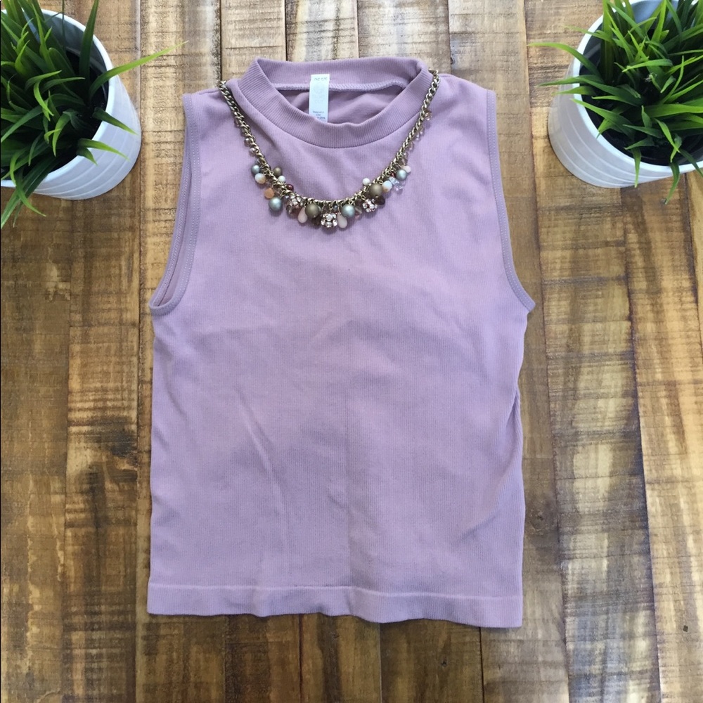 Light purple crop top
