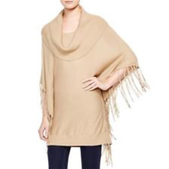 MICHAEL Michael Kors Sweaters - MICHAEL Michael Kors Poncho Fringe Sweater