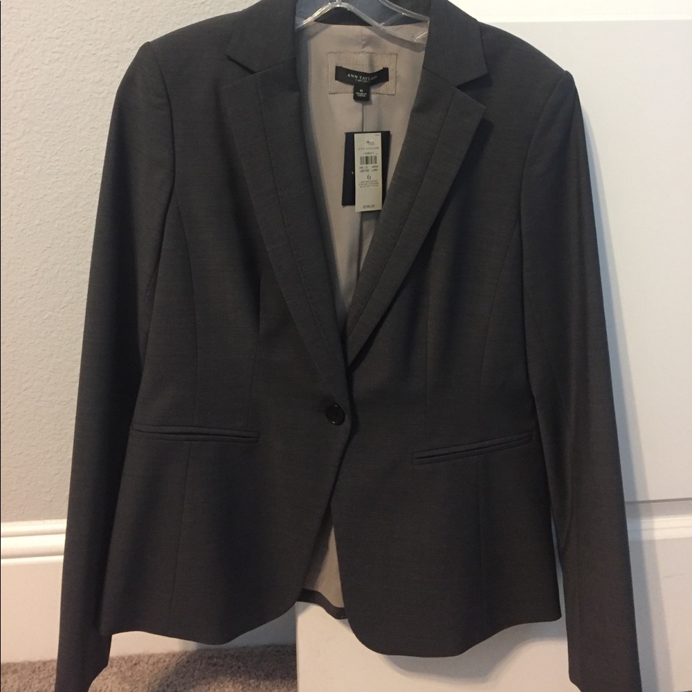 Ann Taylor dark grey suit