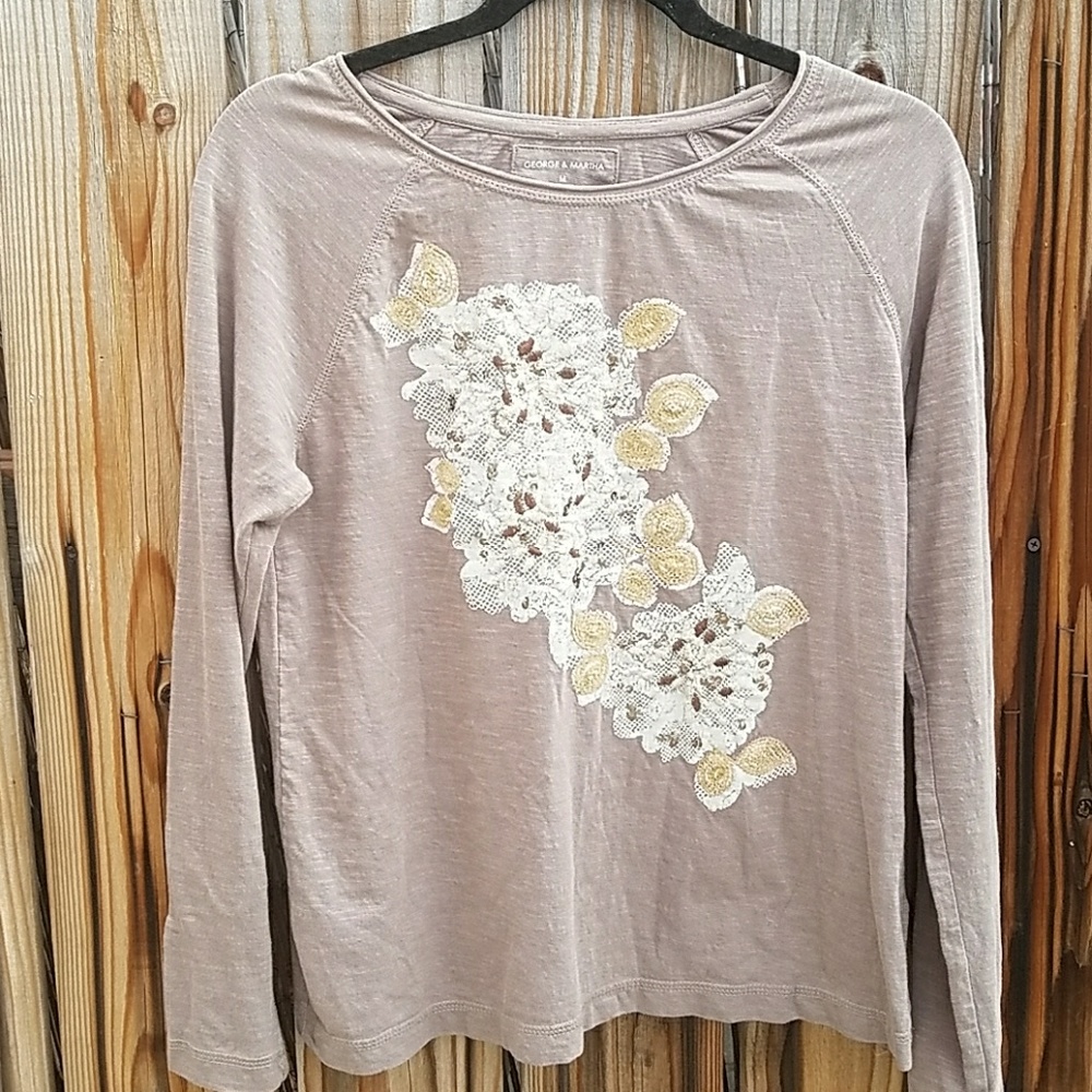 Long sleeve 100% cotton with floral design