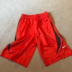 Orange Nike Basketball shorts Size Large
