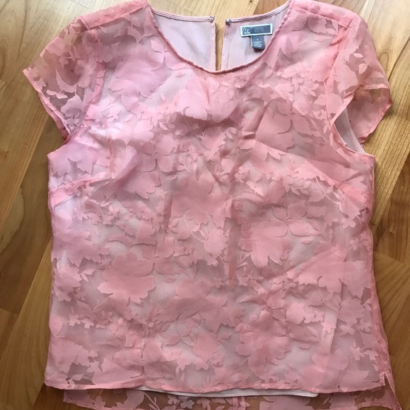 Chelsea28 Pink Floral Top - Picture 2 of 6