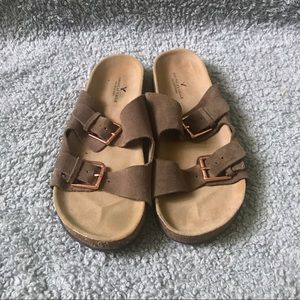 AE Double Buckle Sandals
