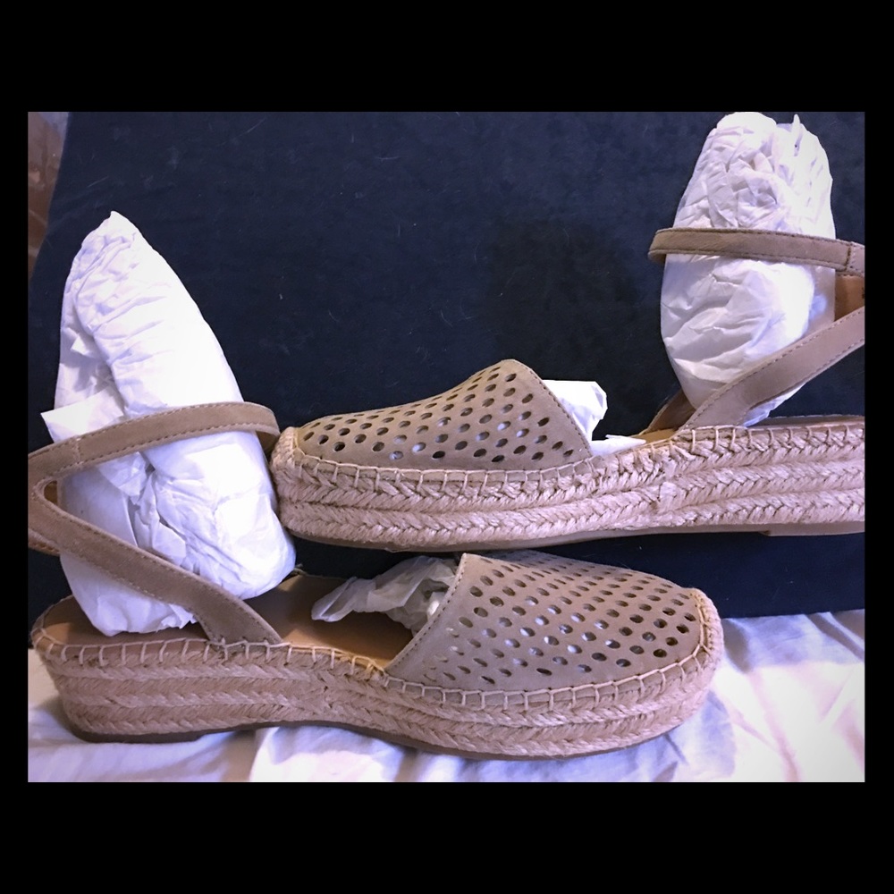 FrancoSarto ankle strap espadrilles. NEW in box!