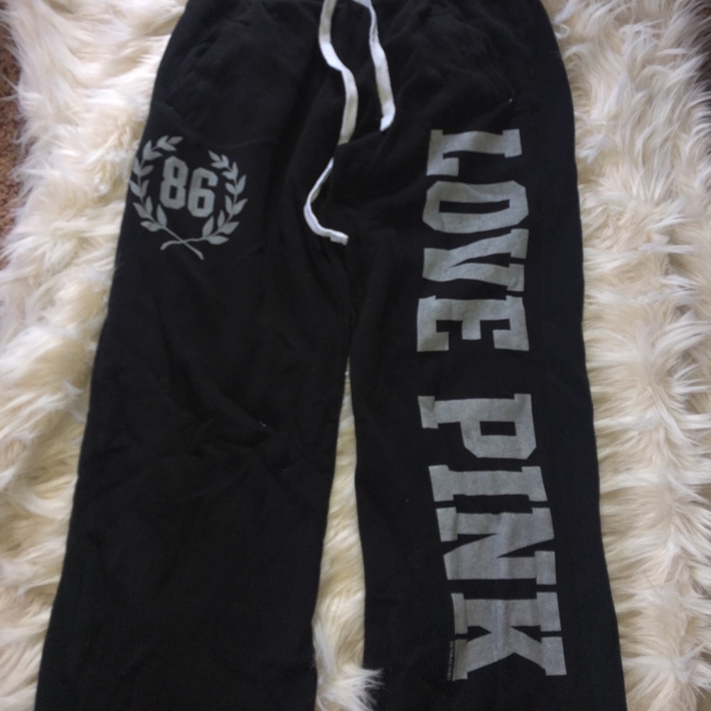 Black Victoria's Secret PINK cotton sweatpants